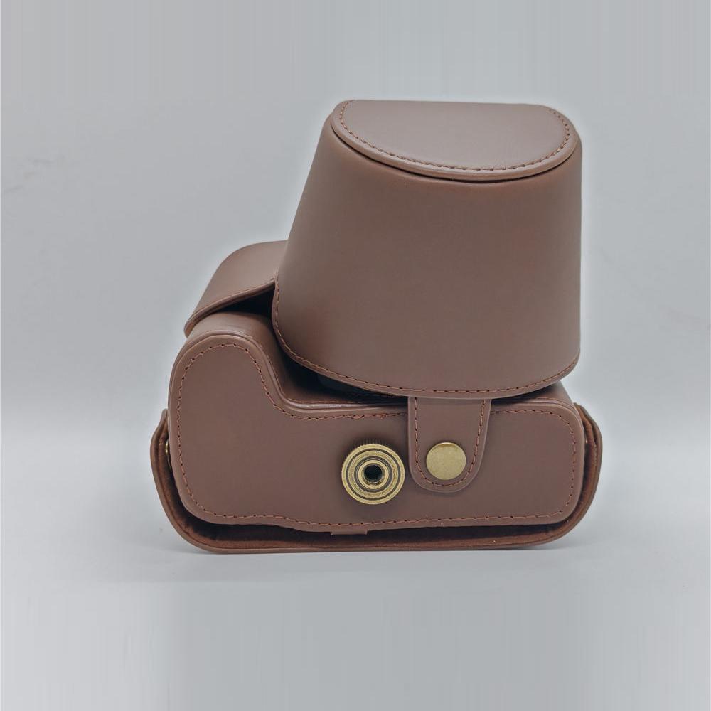 Сумка-чехол из ПУ кожи для камеры Canon PowerShot SX50HS SX50, полная защита с ремешком