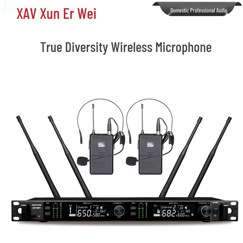 Xun Er Wei Профессиональная беспроводная микрофонная система True Diversity (Китайская версия)