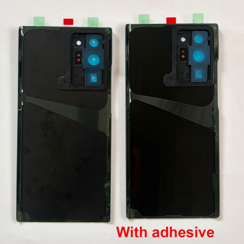 New Housing For Samsung Galaxy Note 20 Ultra Back Battery Cover Rear Door Replacement Parts Back Glass + camera Lens glue