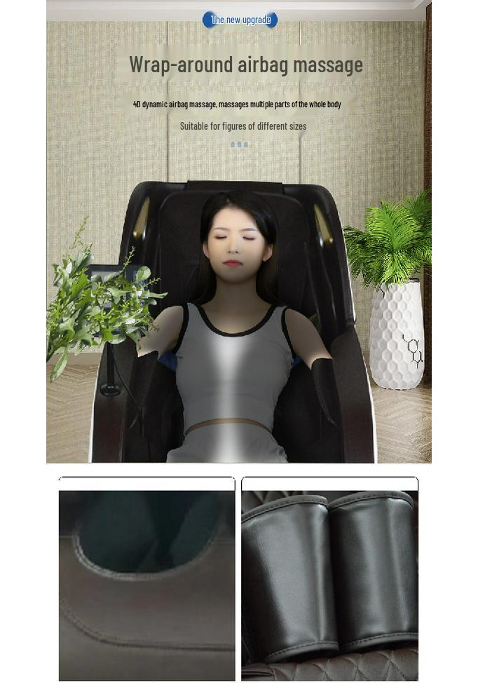 Luxury Fully Automatic Massage Chair: Smart Home Full-Body Kneading Sofa Pod