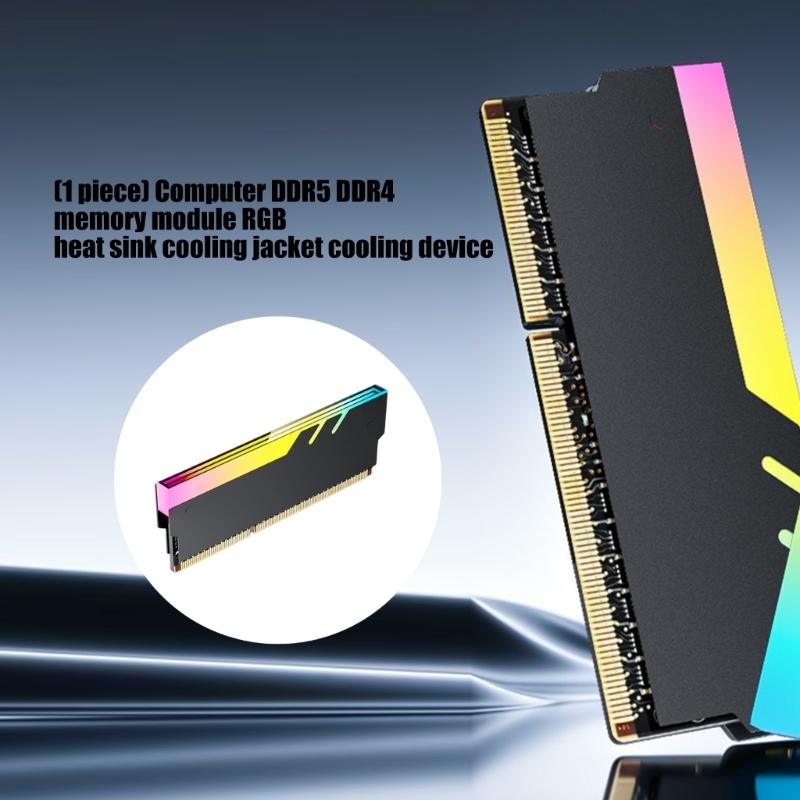 Высокопроизводительный ARGB Металлический Радиатор Для Памяти DDR5 DDR4 DDR3 DDR2 С Улучшенным Охлаждением И Световым Эффектом