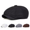 Children Solid Color Casual Newsboy Caps British Painters Hats Spring Autumn Octagonal Cap Hip Hop Berets For Boys