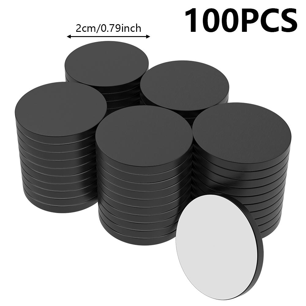 20x2mm Round Magnets with Adhesive Backing Flexible Self Adhesive Magnetic Dots Flexible Magnet Sheets Refrigerator Magnet DIY