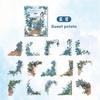 30pcs/pack Flowers Corner Stickers PET sticker package DIY diary decoration sticker album scrapbooking Junk Journal