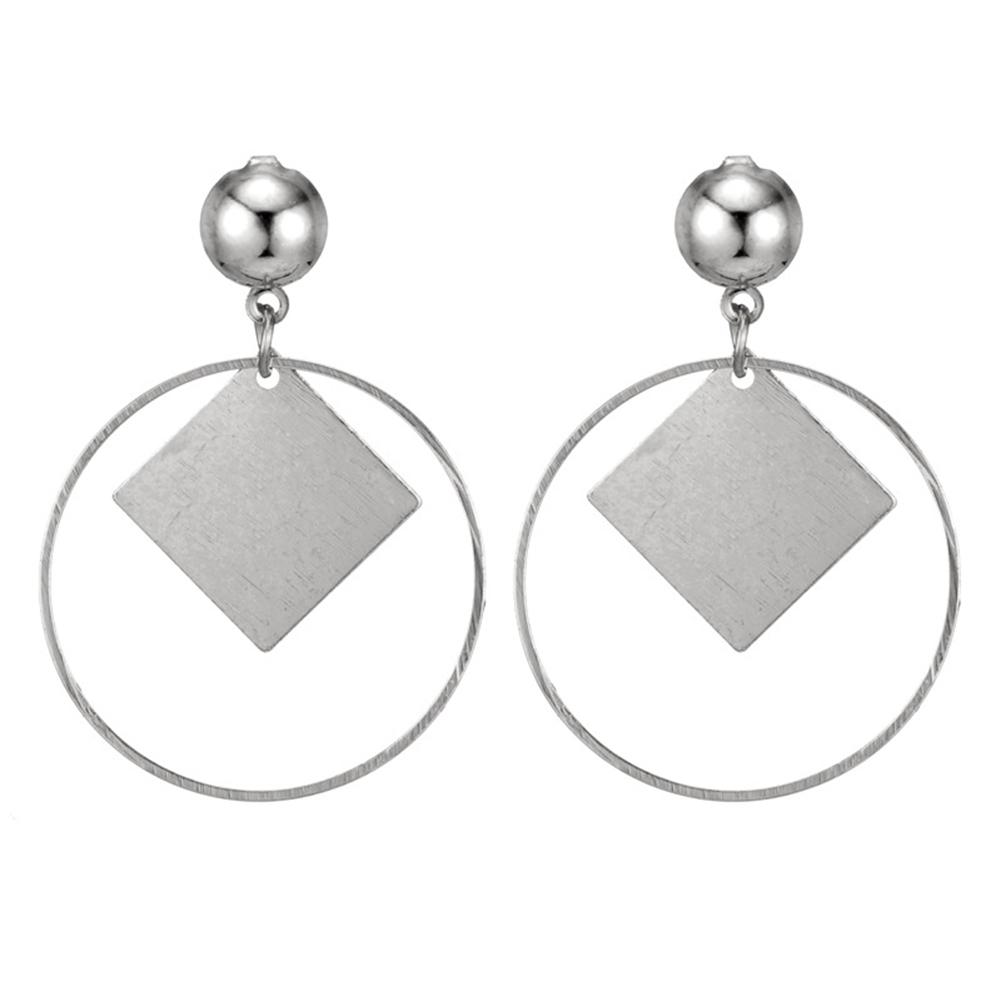 Серьги Bluelans, гвоздики, кольцо для девочки, серьги-подвески, женские квадратные украшения для банкета