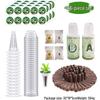 AeroGarden-Compatible Hydroponic Basket Kit with AB Fertilizer for Soilless Planting