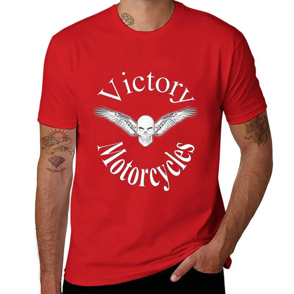 Victory motorcycle vampire skull T-Shirt summer tops funnys sweat shirts, men