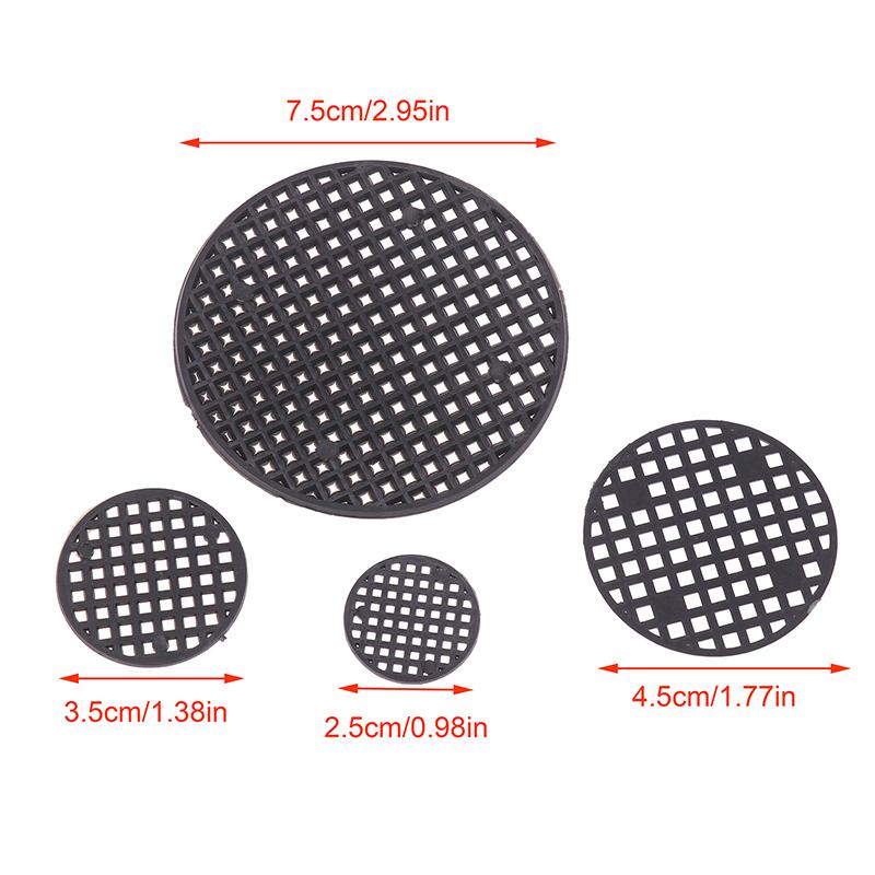50 шт., нижний сетчатый коврик, многофункциональный цветочный горшок, сетчатая подкладка, отверстие для дна тазика для бонсай, воздухопроницаемая прокладка, садовые принадлежности