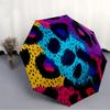1pc Colorful Leopard Automatic Opening/Closing Umbrella with Operation & Windproof Canopy - Folding Design, Holiday Gift yy260225137