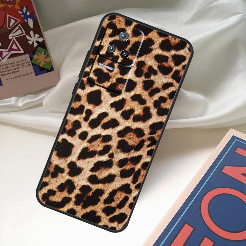 African Leopard Print Funda For POCO M6 Pro X3 X4 X5 X6 M5s F3 F5 Xiaomi 13T Pro 12T 11T 12 13 Lite 14 Ultra Case