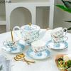 BRBlue Bird Ceramic Coffee Mug Saucer Retro Afternoon Tea Coffee Cup Teapot Saucer Sets Couple Cup Set Home Creative Drinkware MugEY