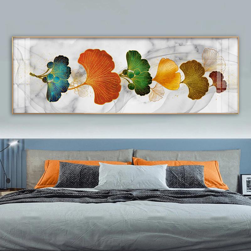 Картина с листьями гинкго, печать на холсте, плакаты на скандинавскую тему, настенные художественные фотографии для гостиной, современное абстрактное украшение для дома без рамки