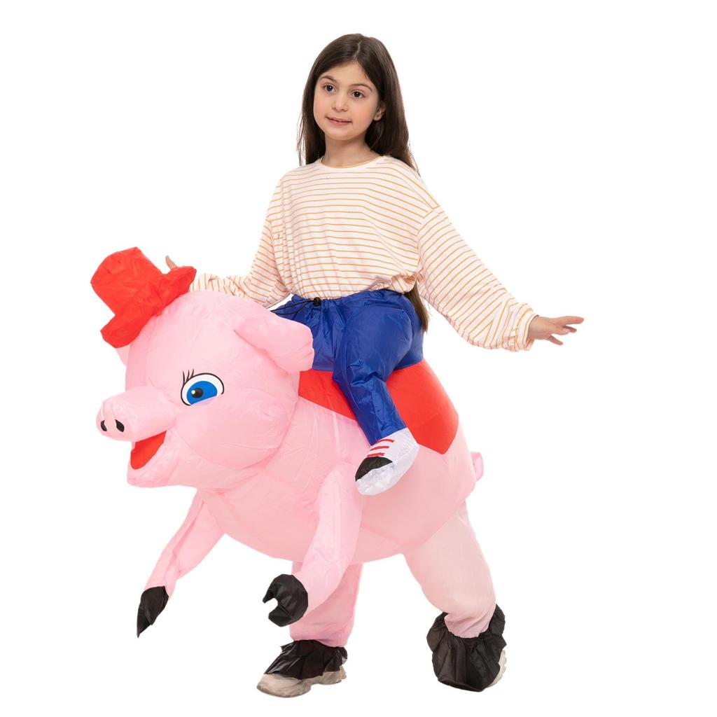 Cute Children's Riding Walking Animal Mount Inflatable Costume