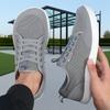 Fashionable Men's Wide Footed Shoes Breathable Barefoot Flat Shoes Comfort Non Slip Light Gray Mesh Walking Shoes Sell