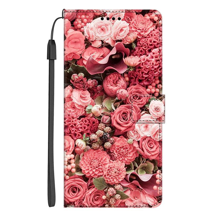 Защитный Роскошный Кожаный Чехол-Книжка на Магните Для Xiaomi Mi 11 Ultra с Рисунком Цветка Ударопрочный Чехол-Обложка Capa