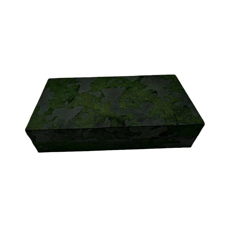 Natural Horsehair Jewelry Storage Box with Wood Crafts and Creative Ornaments for Desktop or Wardrobe
