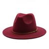 Men'S And Women'S White Woolen Top Hat Fashion Jazz Hat Felt Hat