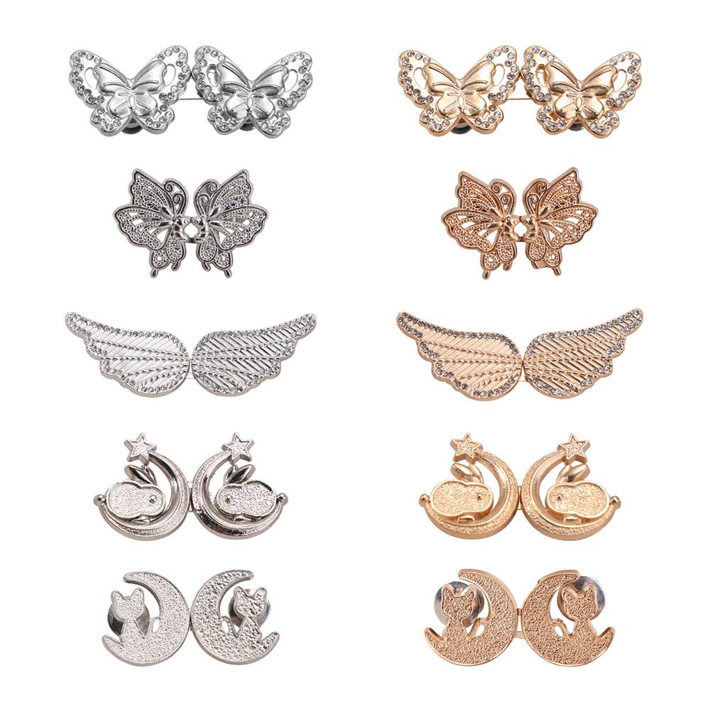 Rabbit Waist Buckle Invisible Pants Tightener Exquisite Butterfly Button Adjuster Party
