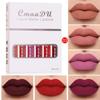 CmaaDu 6pcs Boxed Matte Non-stick Cup Waterproof Lipstick Long Lasting Lip Gloss