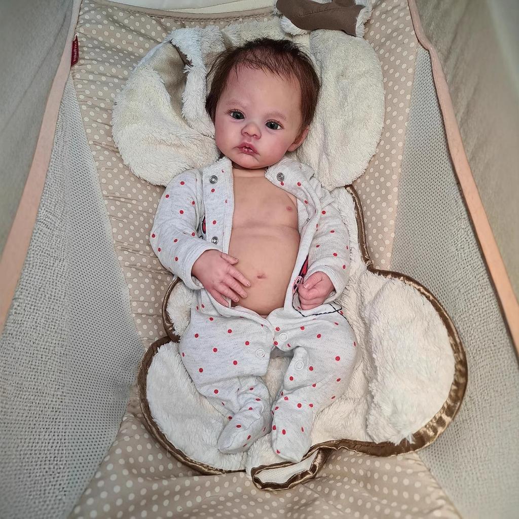 Popular Realistic Vein Capillary Visible Rebirth Doll Meadow 49 Cm Exquisite 3D Painted Reborn Doll Child Elderly Accompany Baby Doll Toy Holiday Gift