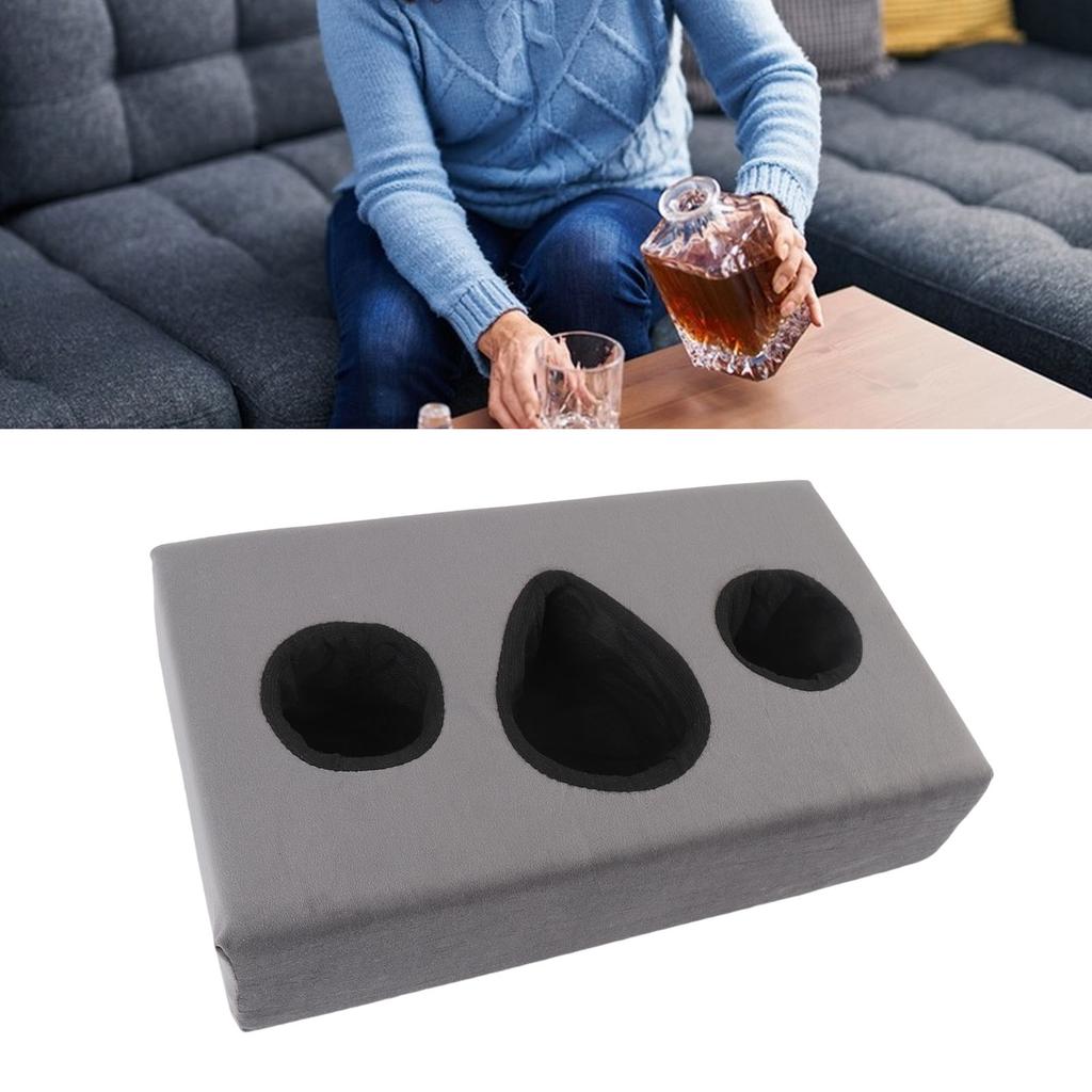 Подушка-подстаканник для дивана Предотвращает проливы Губка 3 отделения Подставка для напитков для дивана для автомобилей, автодомов, лодок