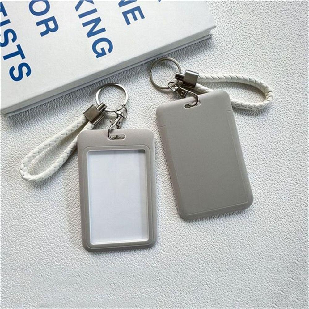 Card Work Card Keyring Business ID Card Protective Badge Holders ID Card Holders Bus Card Cover