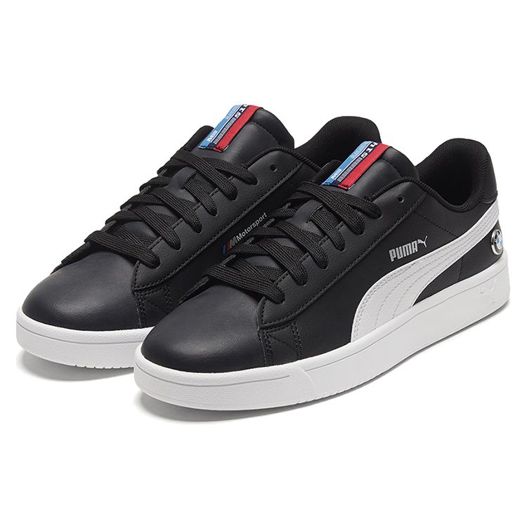 Puma Кеды BMW M Motorsport Court Fashion Casual Low-Top Унисекс Черно-белые 339928-01