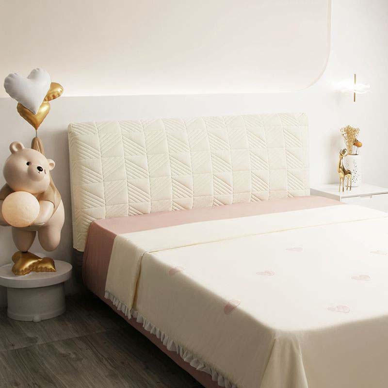 Утолщенный тонкий бархатный стеганый чехол на изголовье однотонного серого цвета, универсальный мягкий фланелевый стеганый чехол на изголовье кровати 200x70 см