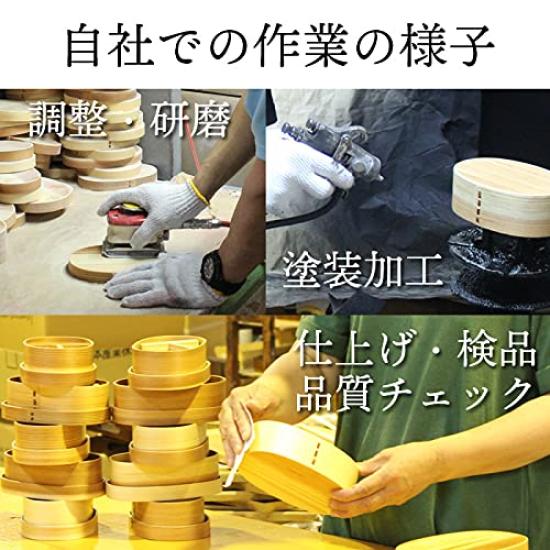 Fujishiro Kogei Магэваппа Овальный Ланч-бокс (большой) Лакированный, Сделано в Японии