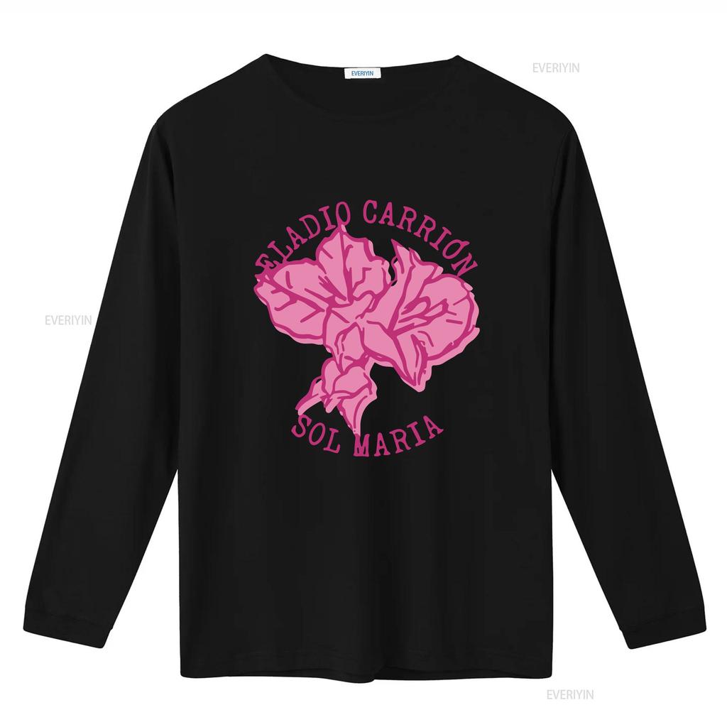 Eladio Carrión Sol Maria T Shirt S 5XL New Hip Hop Merch 2024 vintage Washed Top For Everyday Wear Casual Stylish homme graphic