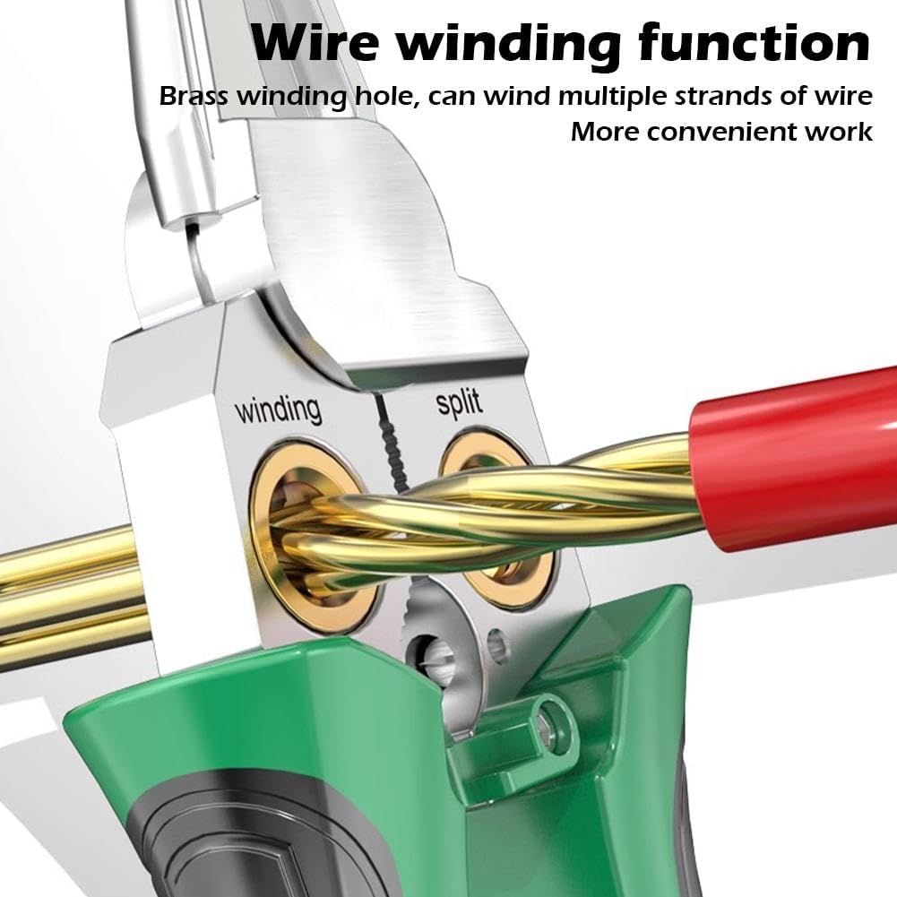 Инструменты для зачистки проводов с функцией измерения электричества, клещи для зачистки проводов 8 в 1 для резки и вытягивания проводов, кабельные ножницы для зачистки и