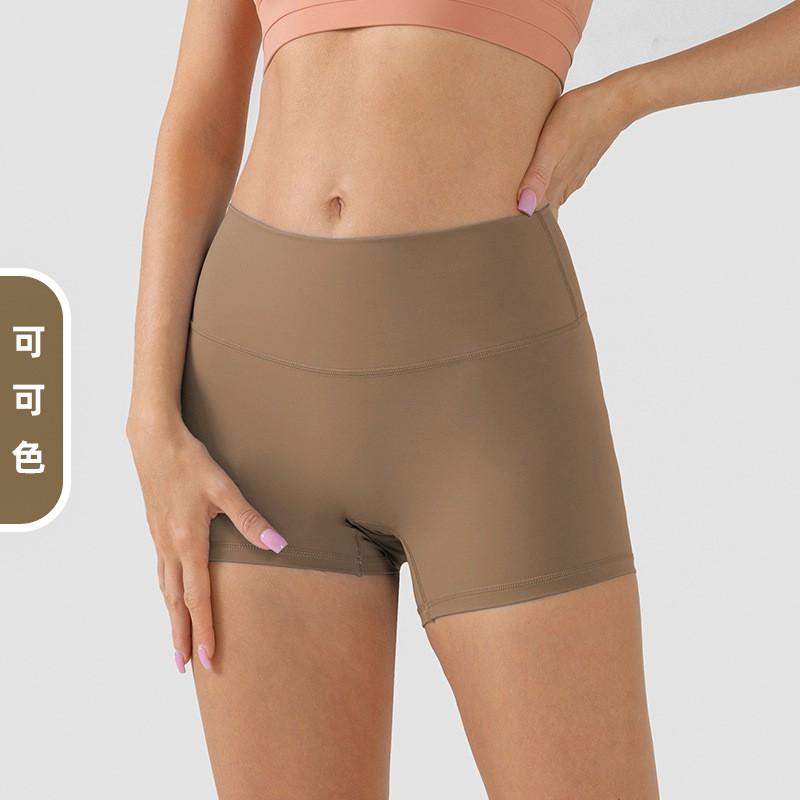 High-Waisted Yoga Shorts Women Breathable Compression 3/4 Leggings Running Gym Cycling Fitness