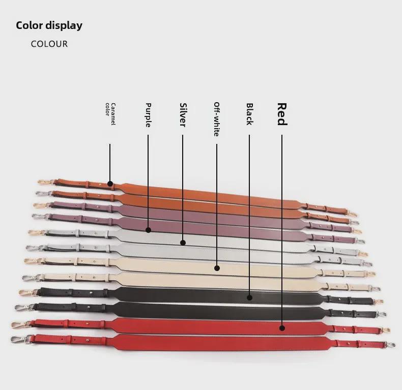 A-20 Adjustable Genuine Leather Crossbody Strap - Wide Shoulder Strap Bag Accessory