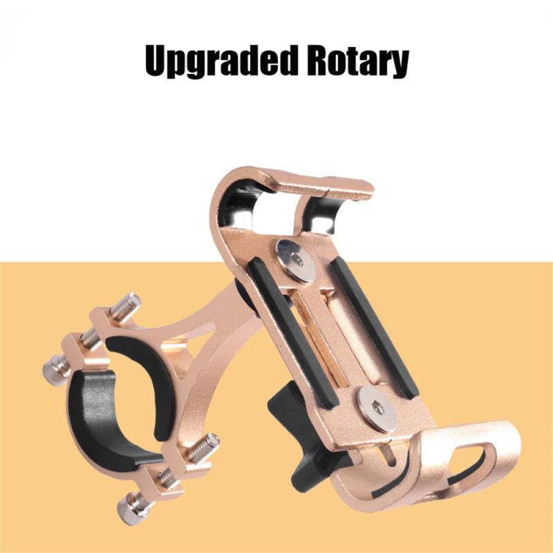 Металлический держатель для телефона для мотоцикла и велосипеда, противоскользящий кронштейн из алюминиевого сплава, GPS-зажим, универсальный вращающийся