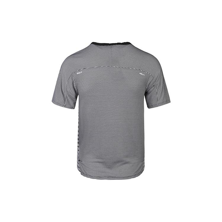 Nike TechKnit Future Fast Running Round Neck Short Sleeve Black White Men's CU6057-010