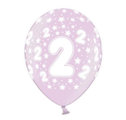 Balony Z Nadrukiem 2 Urodziny, 1 Szt.