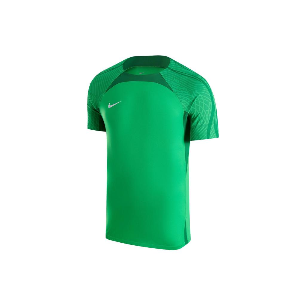 Nike Dri-Fit Logo Crew Neck Comfortable Quick-Dry Casual Short Sleeve Football Shirt Men Tops Bright-Green Lucky-Green White HF0525-329