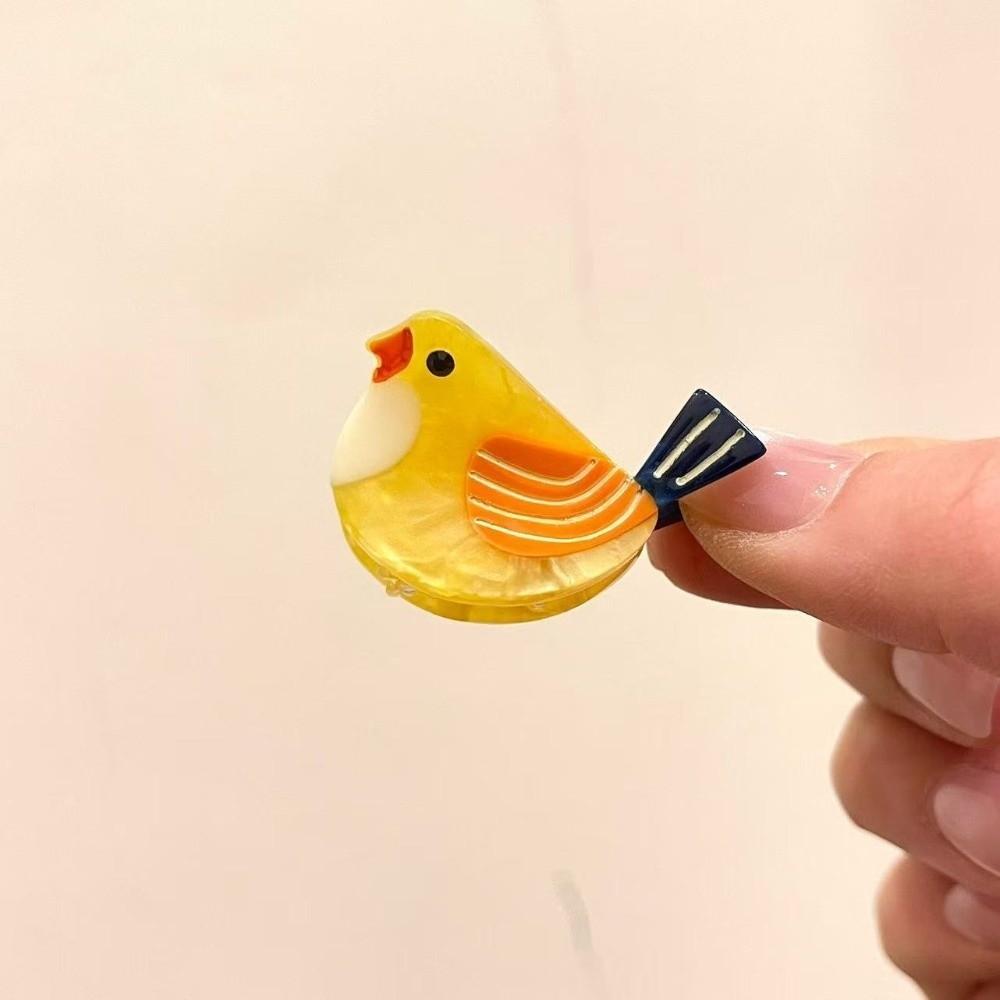 Mini Size Bird Hair Claw Acetate Women's Hairpin Cute Hair Clip