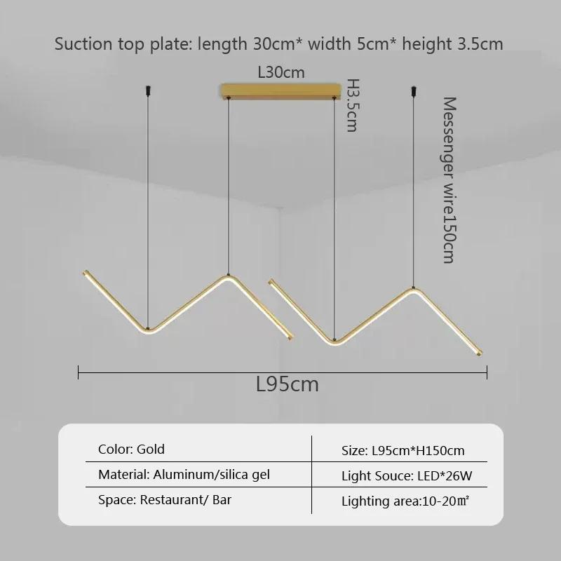 Современный светодиодный подвесной светильник для столовой, ресторана, кухни, офиса, кафе, подвесной светильник, декоративный светильник в помещении, золотисто-черная люстра