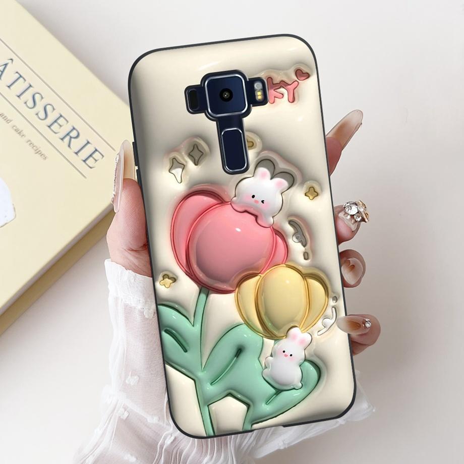 Для ASUS Zenfone 3 ZE520KL Z017D 4 Max ZC520KL X008D 3 Max ZC520TL Чехол Мягкий Силиконовый Задняя Крышка Сумка с Рисунком Сердце Бабочка Цветок