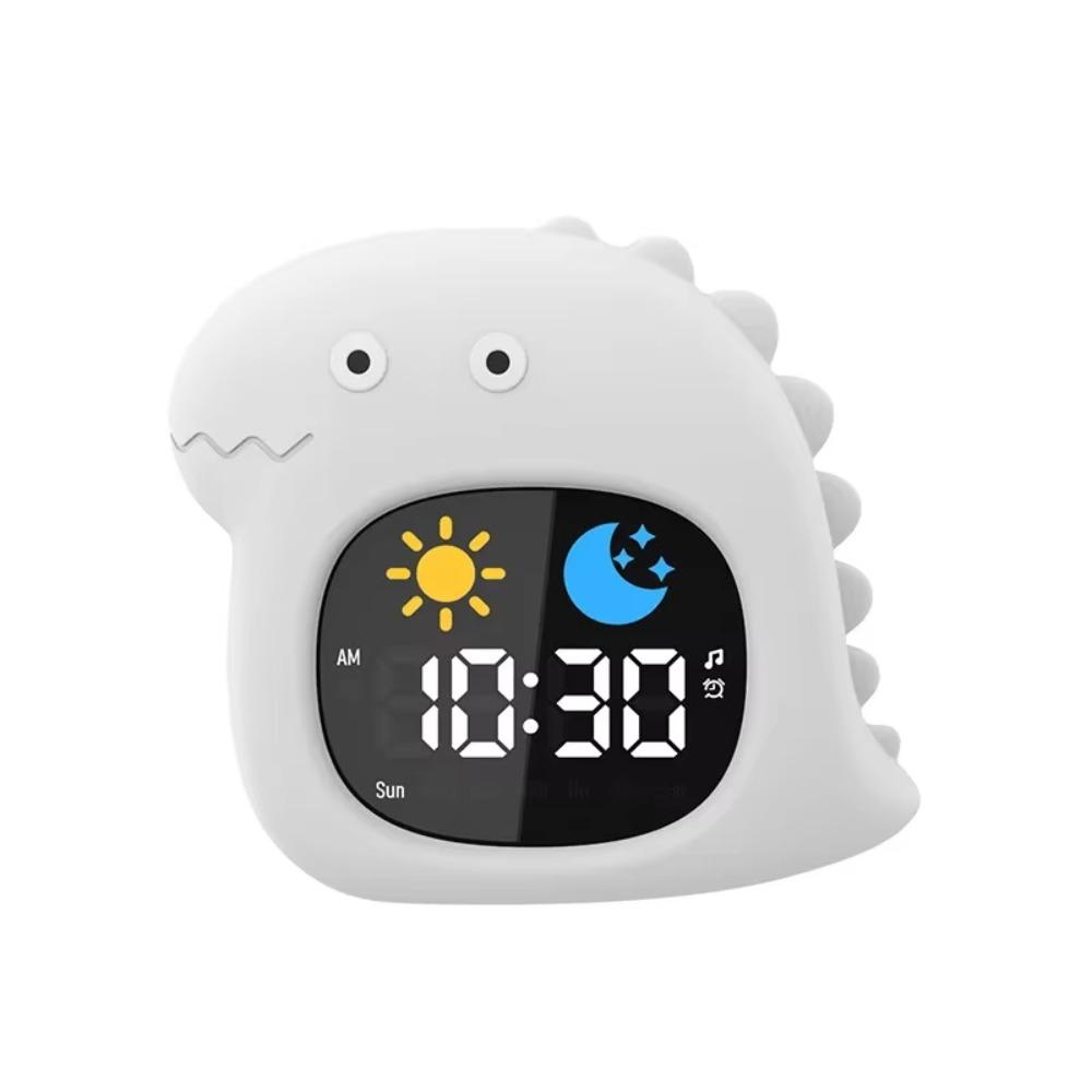 Световой регулируемый будильник в форме животного, прикроватная лампа, часы для тренировки сна, для малышей