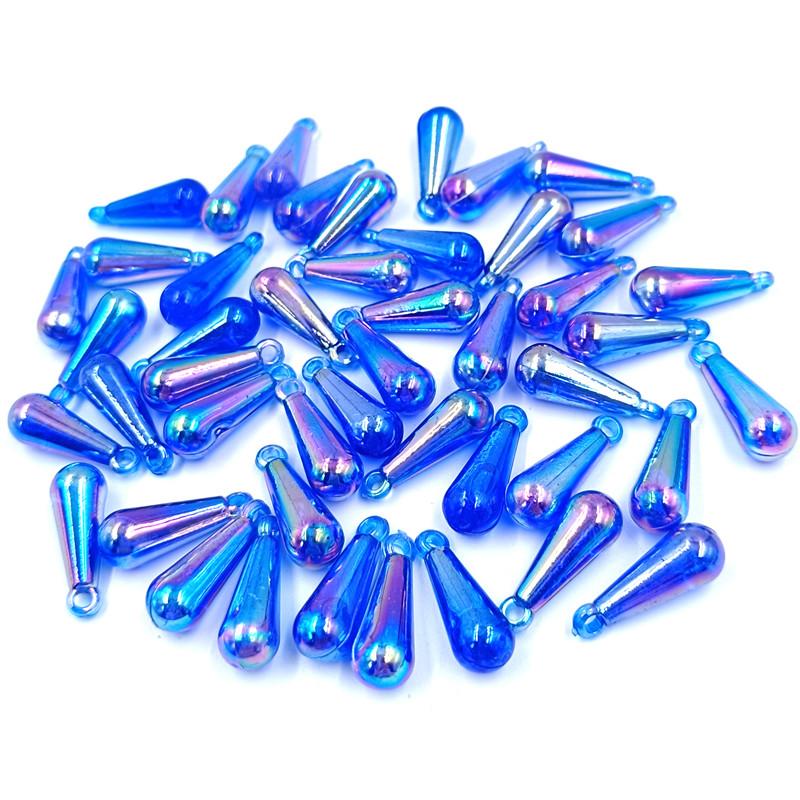 AB Цвет Капли Воды Бусины Разбросанные Бусины 20 шт. 8*22 мм Сплошной Цвет Аксессуары Для Одежды Аксессуары Для Волос Подвеска Популярные Волшебные Цвета Новые Бусины