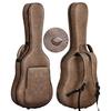 CAHAYA Guitar Case Acoustic PU Material Waterproof 20mm Cushion Easy To Clean Neck Pillow Included 3 Pockets Large Capacity Classical Guitar Folk