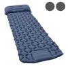 190cm Inflatable Mat Outdoor Camping Sleeping Pad Ultralight Thicken with Built-in Pillow & Pump Air Ma for Travel Hiking