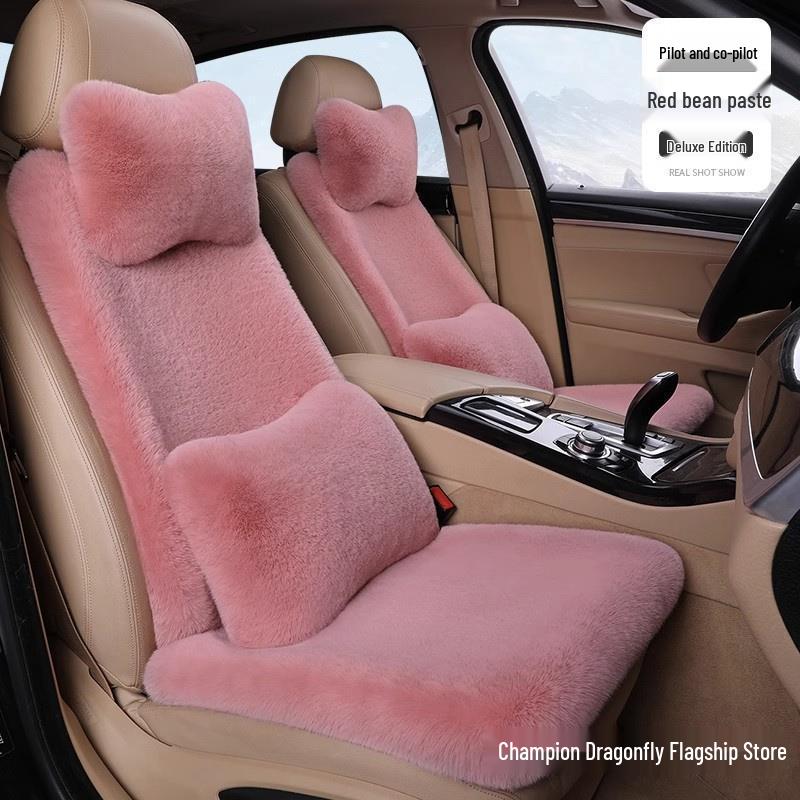 Плюшевая зимняя подушка на сиденье автомобиля для Volkswagen Jetta, Bora, Lavida, Sagitar, Santana, Passat
