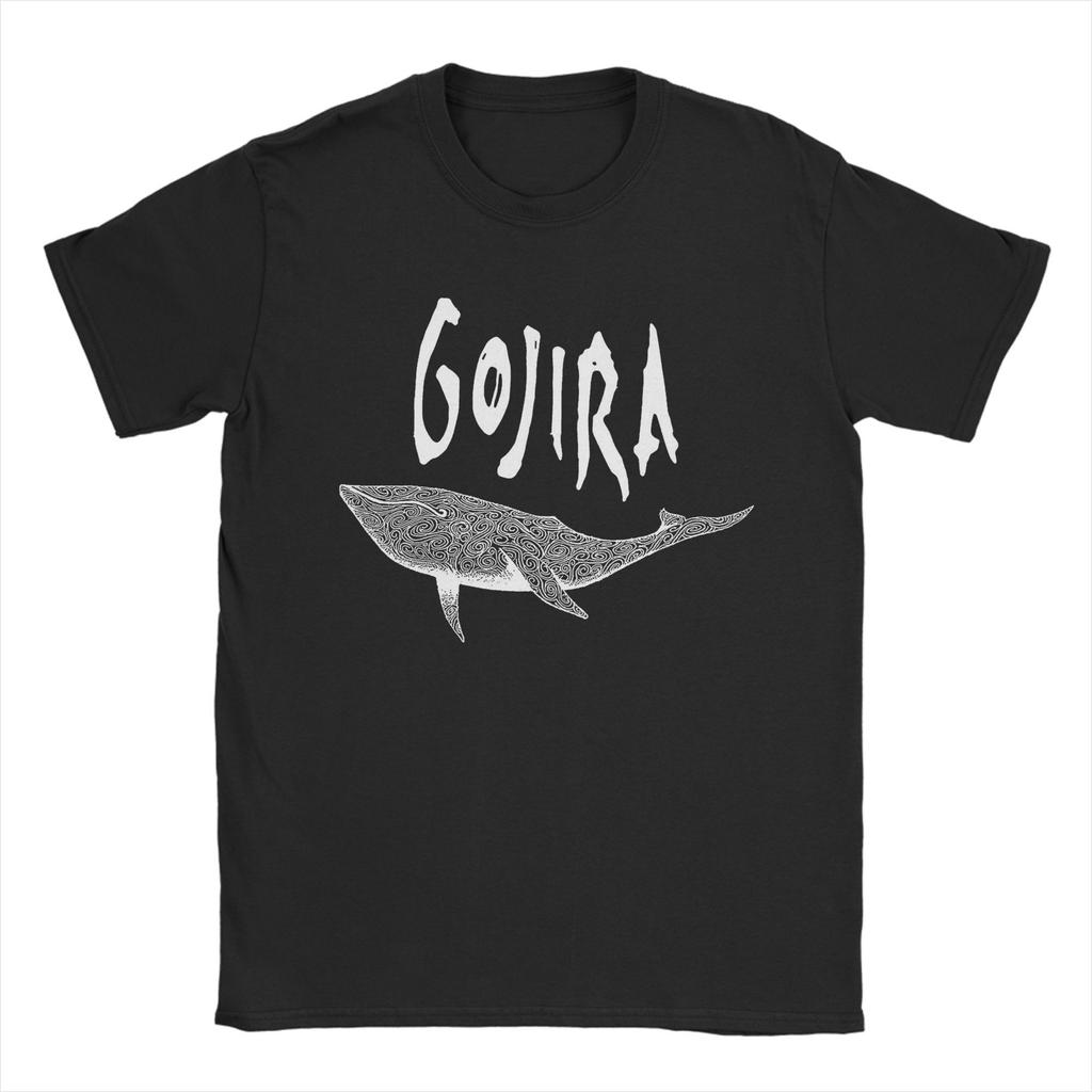 Men Gojiras Rock Metal Band T Shirt 100% Cotton Tops Novelty Short Sleeve O Neck Tees Gift Idea T-Shirts