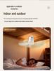 Rechargeable Silent Ceiling Fan with USB Night Light for Dorms and Outdoor Camping