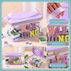 Mahjong Transparent Cosmetic Travel Bag, Wet & Dry Separation, Large Capacity Wash Bag