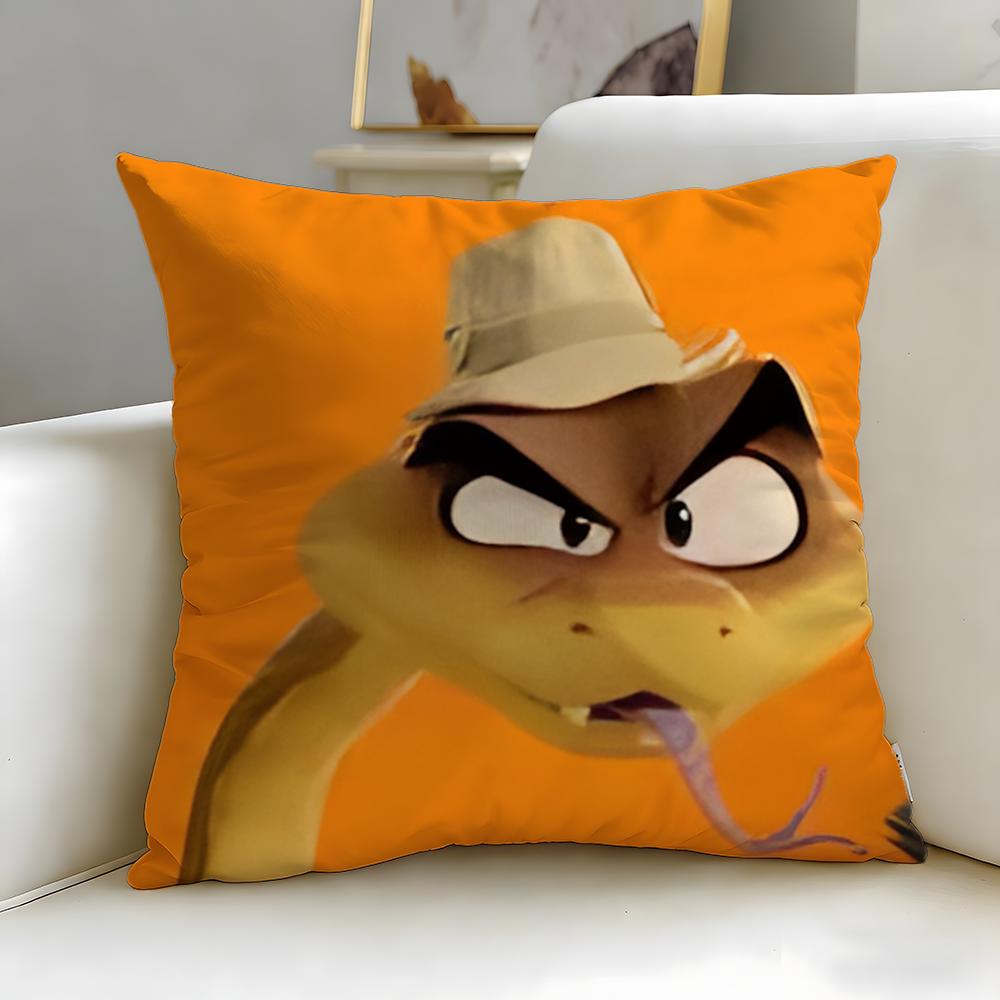 Популярный мультфильм «Плохие парни» Наволочка Мягкая и Легко стирающаяся – Универсальная для Дивана, Кровати, Путешествий и Офиса