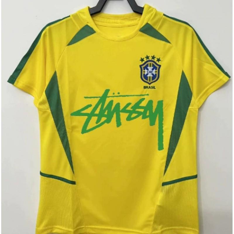 Stussy Signature Soccer Jersey Retro Brazil Argentina Portugal Football Training Shirt Men Women Short Sleeve